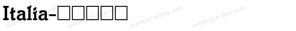 Italia字体转换