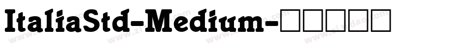 ItaliaStd-Medium字体转换