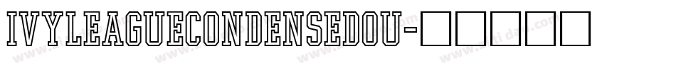 IvyLeagueCondensedOu字体转换