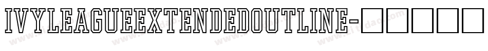 IvyLeagueExtendedOutline字体转换