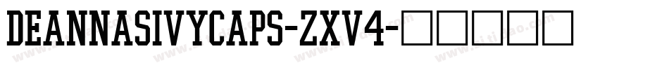 DeannasIvyCaps-zXv4字体转换