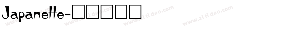 Japanette字体转换