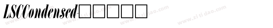 LSCCondensed字体转换