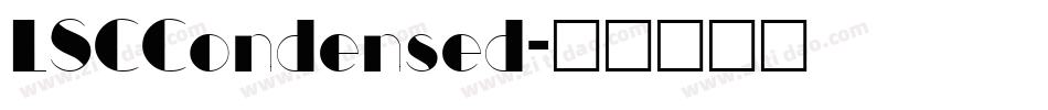 LSCCondensed字体转换