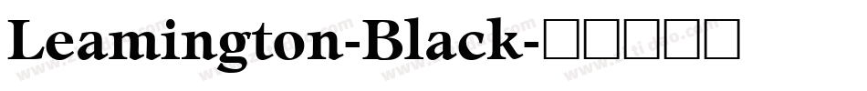 Leamington-Black字体转换