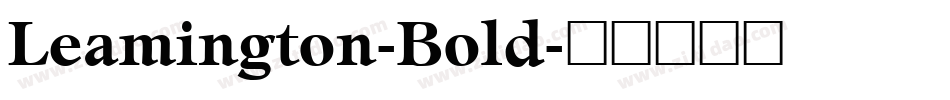 Leamington-Bold字体转换