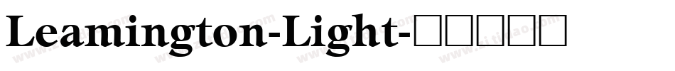 Leamington-Light字体转换