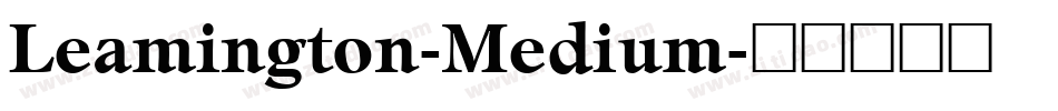 Leamington-Medium字体转换