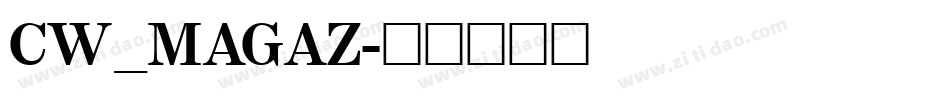 CW_MAGAZ字体转换