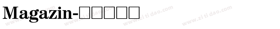 Magazin字体转换