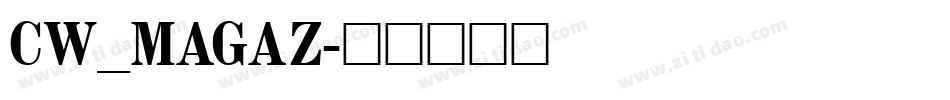 CW_MAGAZ字体转换