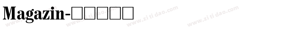 Magazin字体转换