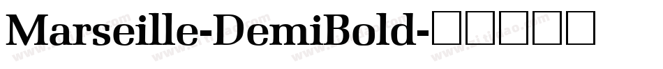 Marseille-DemiBold字体转换