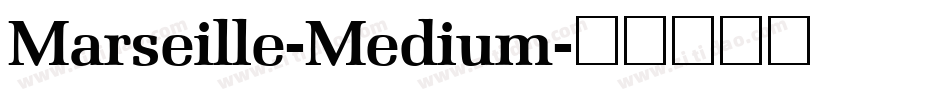 Marseille-Medium字体转换