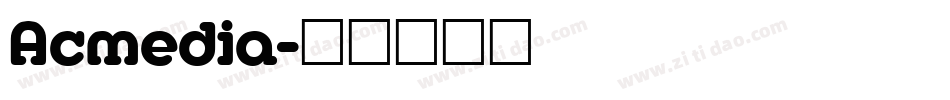 Acmedia字体转换