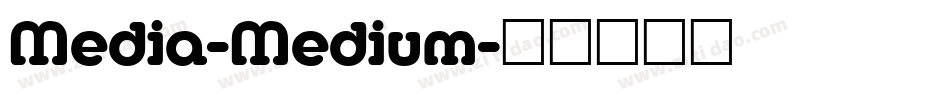 Media-Medium字体转换