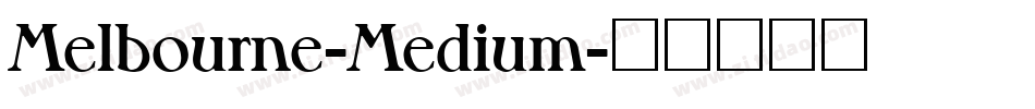 Melbourne-Medium字体转换