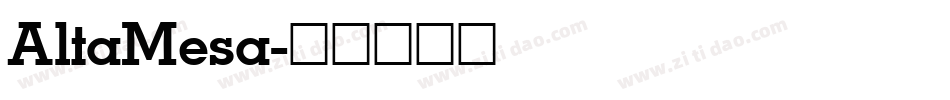 AltaMesa字体转换