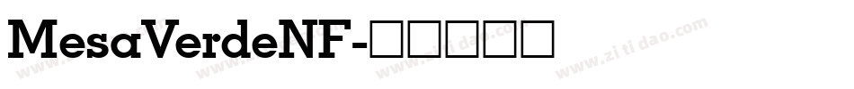 MesaVerdeNF字体转换