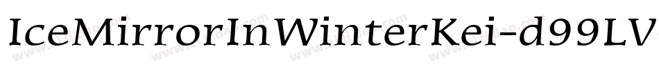 IceMirrorInWinterKei-d99LV字体转换