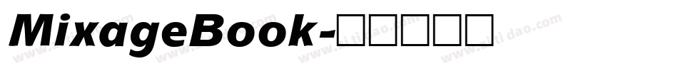 MixageBook字体转换