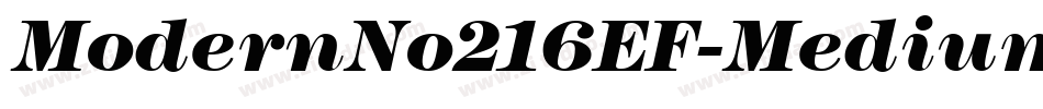 ModernNo216EF-Medium字体转换