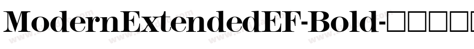 ModernExtendedEF-Bold字体转换