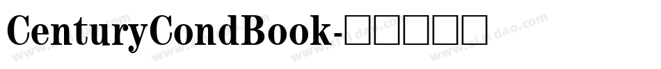 CenturyCondBook字体转换