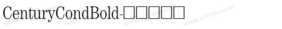 CenturyCondBold字体转换