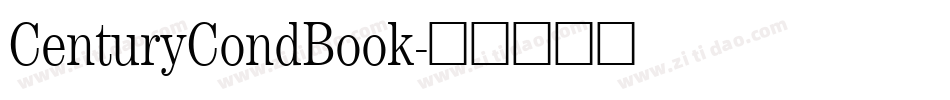 CenturyCondBook字体转换