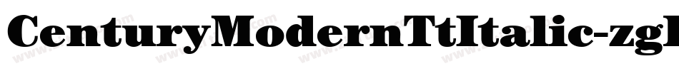 CenturyModernTtItalic-zgB4字体转换