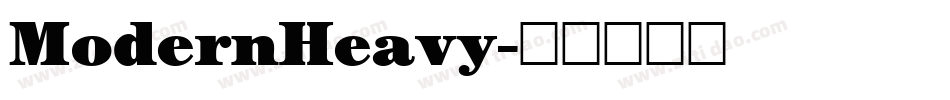 ModernHeavy字体转换