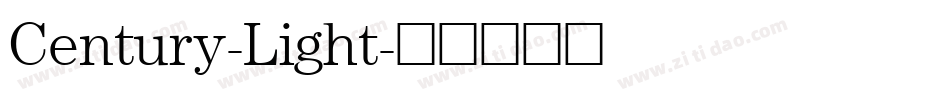 Century-Light字体转换