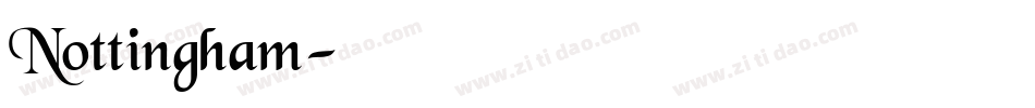 Nottingham字体转换