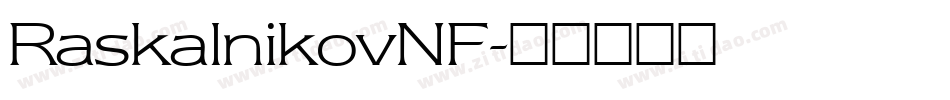 RaskalnikovNF字体转换