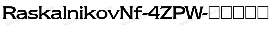 RaskalnikovNf-4ZPW字体转换