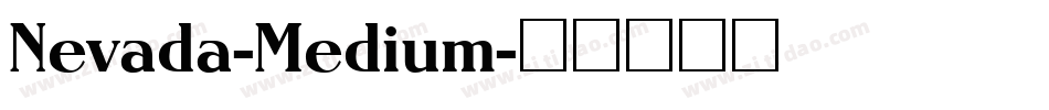 Nevada-Medium字体转换