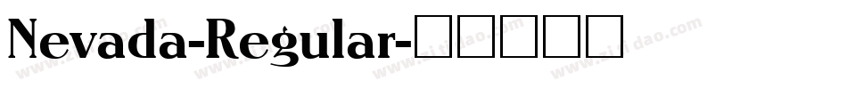Nevada-Regular字体转换