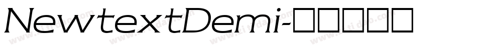 NewtextDemi字体转换