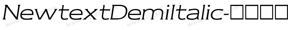 NewtextDemiItalic字体转换