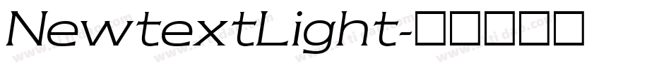 NewtextLight字体转换