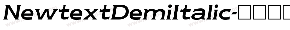 NewtextDemiItalic字体转换