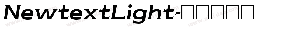 NewtextLight字体转换
