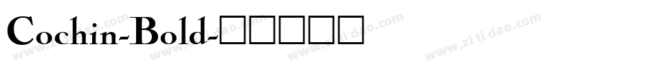 Cochin-Bold字体转换