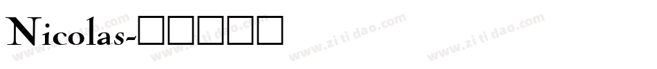 Nicolas字体转换