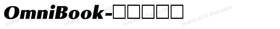 OmniBook字体转换