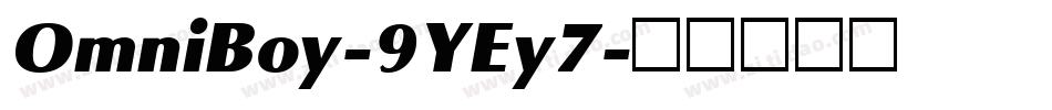 OmniBoy-9YEy7字体转换