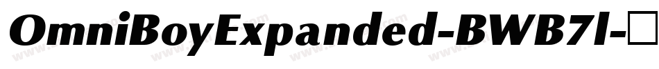 OmniBoyExpanded-BWB7l字体转换