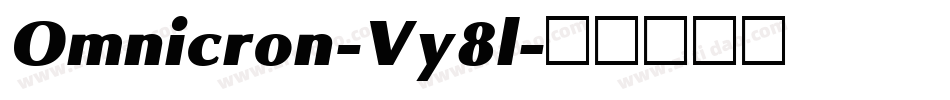 Omnicron-Vy8l字体转换