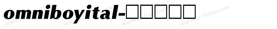 omniboyital字体转换